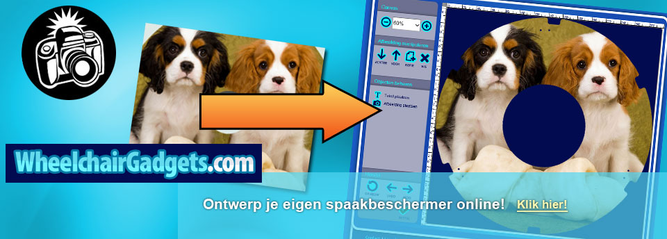 Ontwerp je eigen spaakbeschermer online!