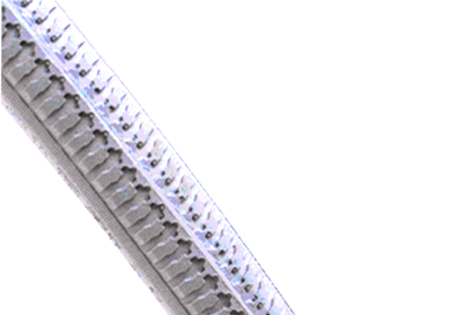 Band PU semi-lucht grijs 16 x 1.75 (47-305) velgbreedte 25 mm blokprofiel