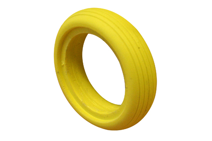 Band PU semi-lucht geel 4 x 1 (Ø100x30) velgbreedte 23-25mm lijnprofiel