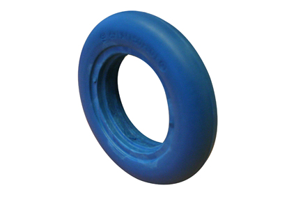 Band PU semi-lucht blauw 6 x 1¼ (Ø150x32) velgbreedte 23-25mm slick/glad profiel