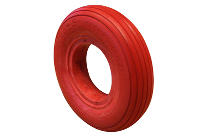 Band PU semi-lucht rood 7 x 1 3/4 (Ø175x45)  velgbreedte 30-32 mm lijnprofiel