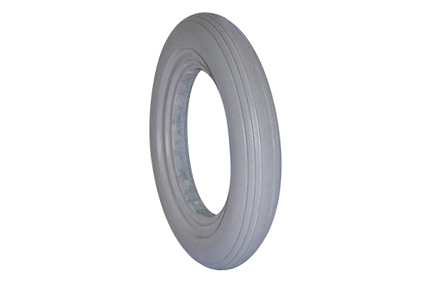 Band PU semi-lucht grijs 8 x 1¼ (Ø200x30) velgbreedte 20-22mm lijnprofiel