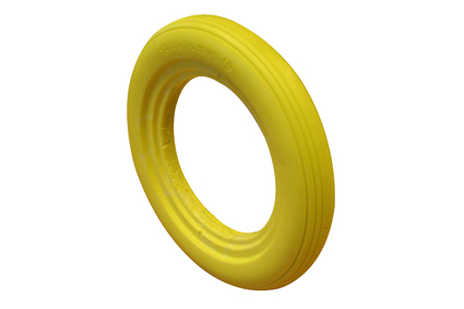 Band PU semi-lucht geel 8 x 1¼ (Ø200x30) velgbreedte 20-22mm lijnprofiel