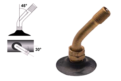 Binnenband lucht, maat 8 x 2 (Ø200x50) ook 7x1¾ (Ø175x45) Autoventiel 45/60 DIN 7777