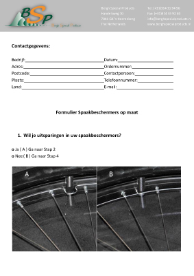 PDF Formulier spaakbeschermer op maat